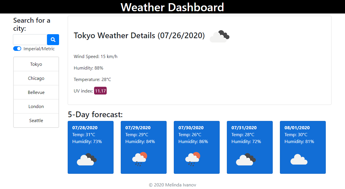 Weather-Dashboard